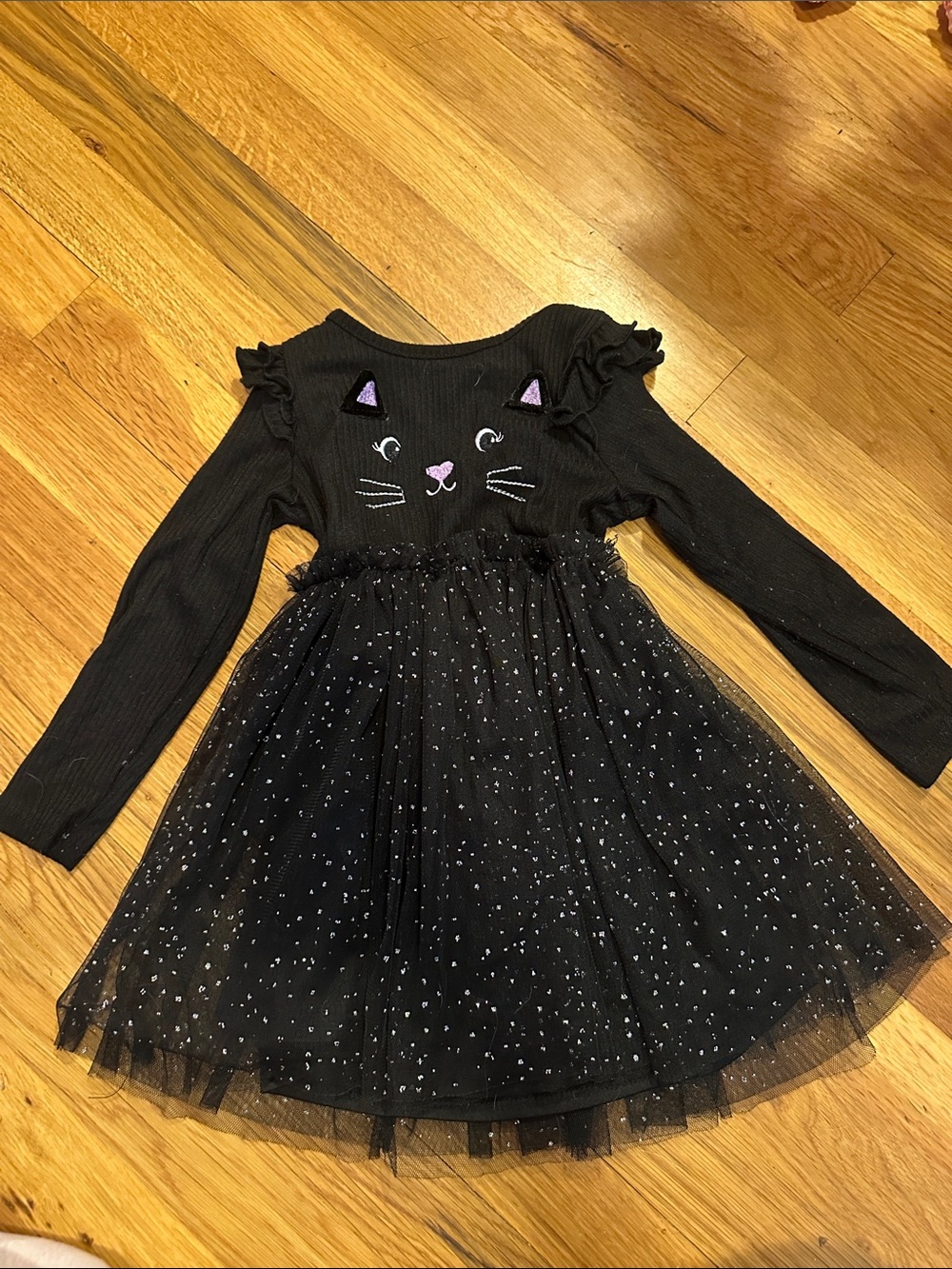 Black Cat Tulle Dress
